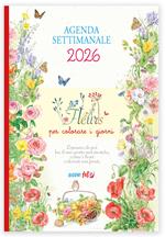 Agenda settimanale 2026. Fleur per colorare i giorni