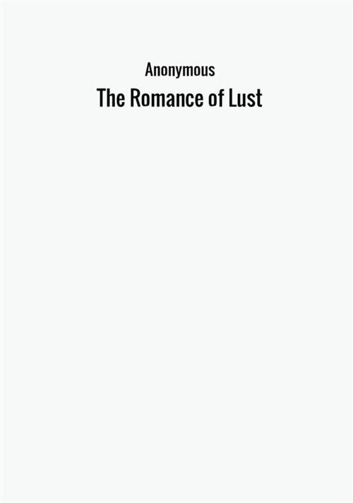 The romance of lust - Anonimo - copertina