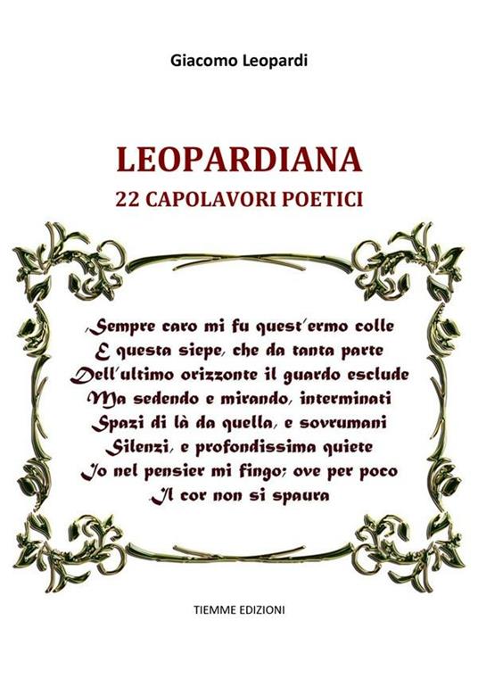 Leopardiana. 22 capolavori poetici - Giacomo Leopardi - ebook