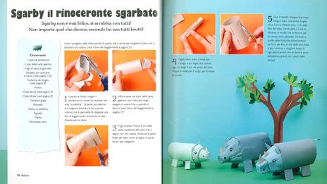 Crea il tuo zoo di carta. 35 progetti per bambini creati con il cartone da imballaggio. Ediz. a colori - Tracey Radford - 4