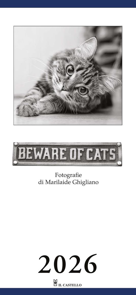 Beware of cats. Calendario gatti 2026 - copertina