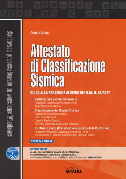 Attestato di classificazione sismica. Con Contenuto digitale per accesso on line - Angelo Longo - copertina