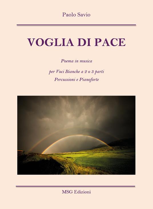 Voglia di pace - Paolo Savio - copertina