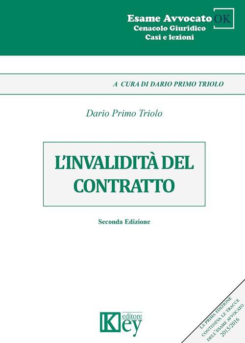 L' invalidità del contratto - Dario Primo Triolo - copertina