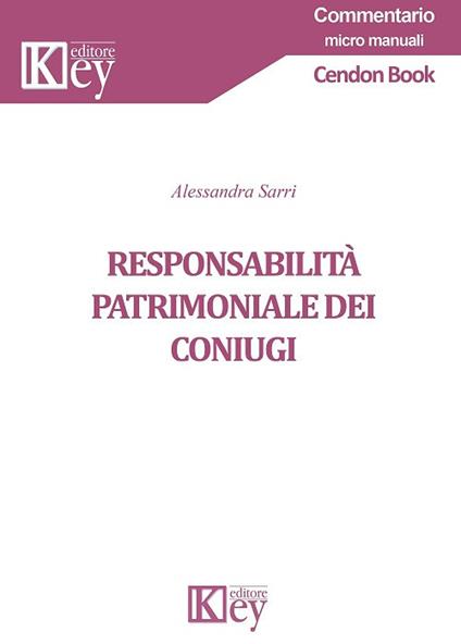 Responsabilità patrimoniale dei coniugi - Alessandra Sarri - copertina