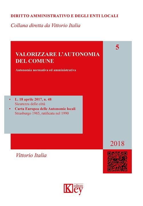 Valorizzare l'autonomia del Comune - Vittorio Italia - copertina