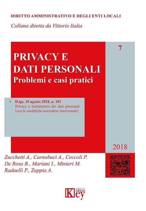 Privacy e dati personali. Problemi e casi pratici - P. Ceccoli,B. De Rosa,A. Carnabuci - copertina