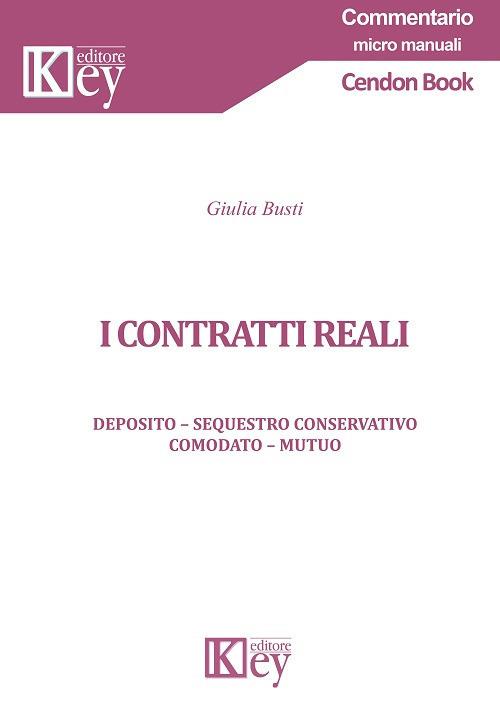 I contratti reali - Giulia Busti - copertina