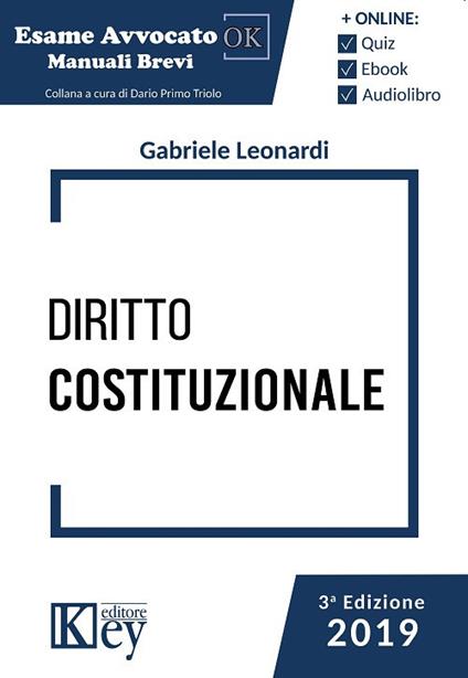 Diritto costituzionale - Gabriele Leonardi - copertina