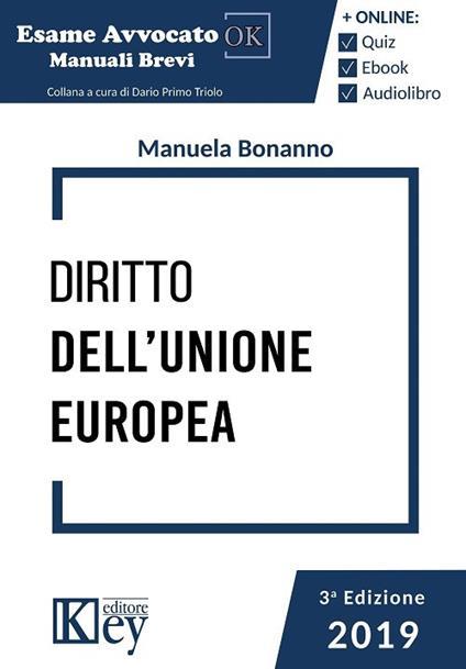 Diritto dell'Unione Europea - Manuela Bonanno - copertina