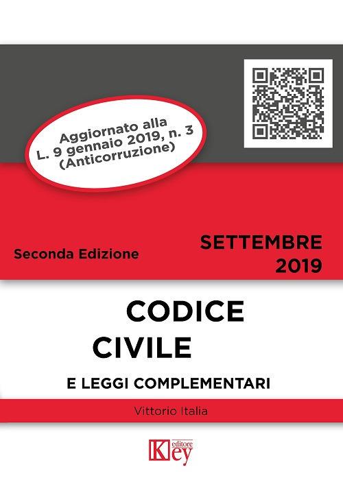 Codice civile e leggi complementari - Vittorio Italia - copertina