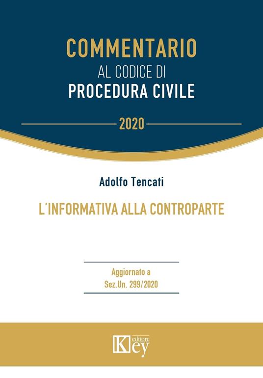 L’informativa alla controparte - Adolfo Tencati - ebook