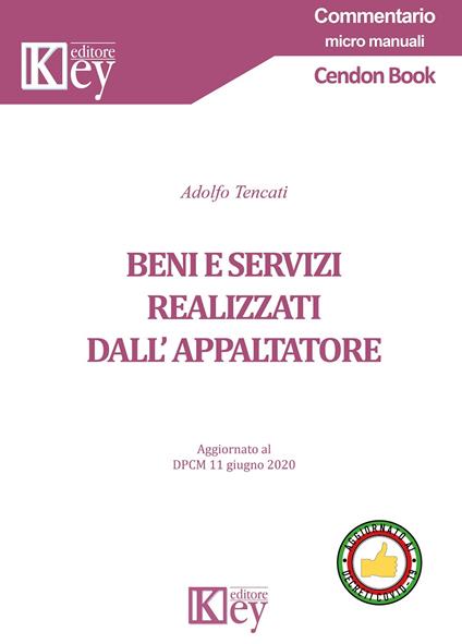 Beni e servizi realizzati dall'appaltatore - Adolfo Tencati - copertina