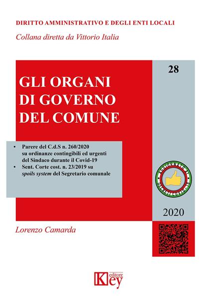 Gli organi di governo del Comune - Lorenzo Camarda - copertina