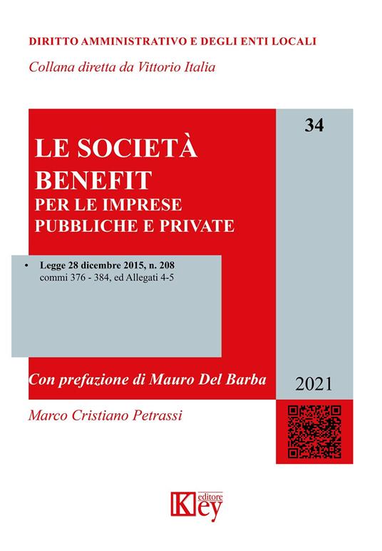 Le società benefit per le imprese pubbliche e private - Marco Cristiano Petrassi - copertina
