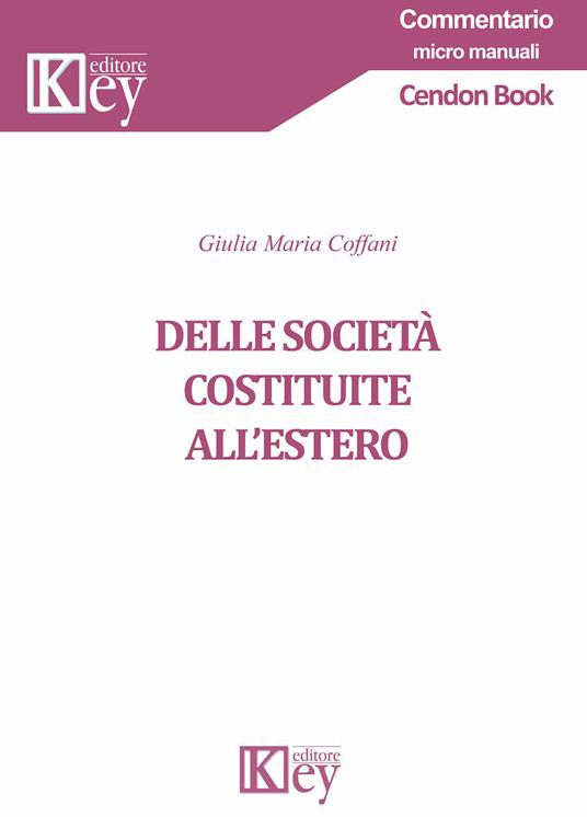 Delle società costituite all'estero - Giulia Maria Coffani - copertina