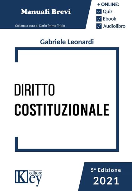 Diritto costituzionale - Gabriele Leonardi - copertina