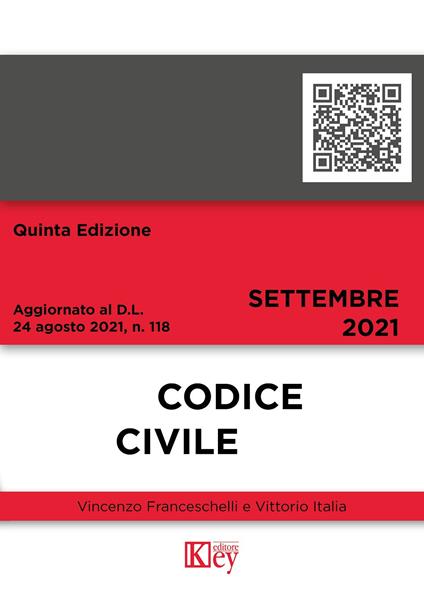 Codice civile - Vincenzo Franceschelli,Vittorio Italia - copertina
