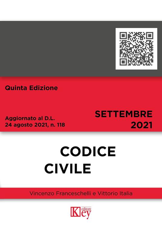 Codice civile - Vincenzo Franceschelli,Vittorio Italia - copertina