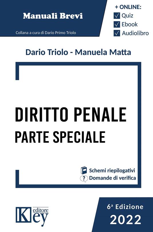 Diritto penale. Parte speciale. Manuale breve - Dario Primo Triolo - copertina