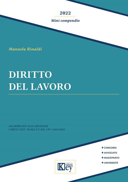 Diritto del lavoro - Manuela Rinaldi - copertina