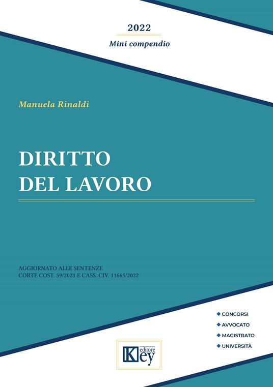 Diritto del lavoro - Manuela Rinaldi - copertina