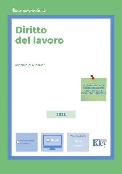 Diritto del lavoro. Con e-book - Manuela Rinaldi - copertina