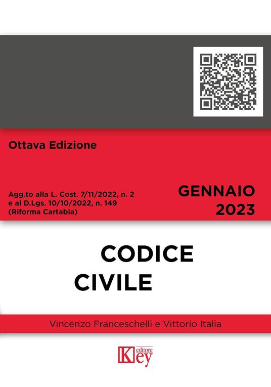 Codice civile - Vincenzo Franceschelli,Vittorio Italia - copertina