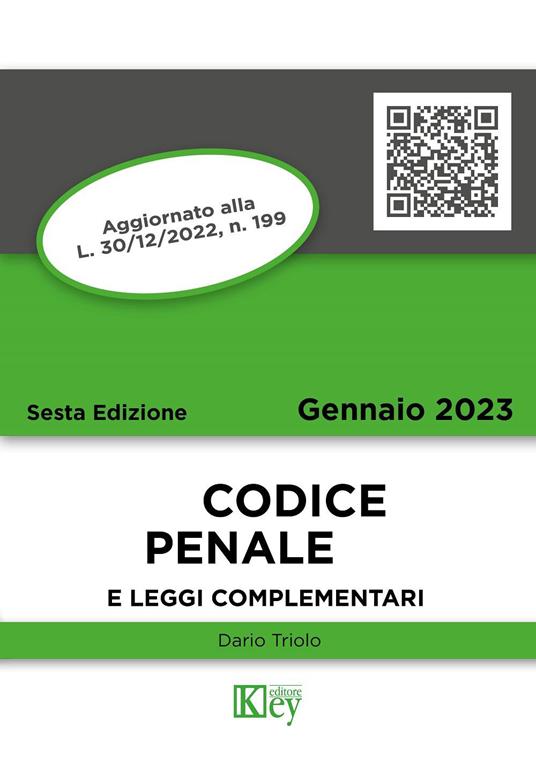 Codice penale e leggi complementari - Dario Primo Triolo - copertina