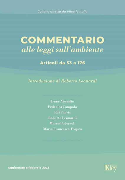 Commentario alle leggi sull’ambiente - Roberto Leonardi - ebook