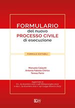 Formulario del nuovo processo civile di esecuzione