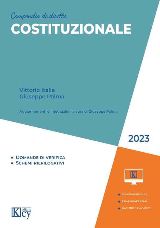 Compendio diritto costituzionale 2023 - Vittorio Italia,Giuseppe Palma - ebook