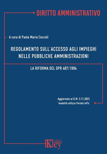 Regolamento sull'accesso agli impieghi nelle Pubbliche Amministrazioni. La riforma del DPR 487/1994 - Paola Maria Ceccoli,Brunello De Rosa,Luigi Gili - copertina