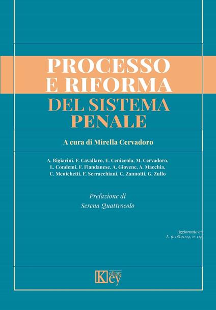 Processo e riforma del sistema penale - Mirella Cervadoro - ebook