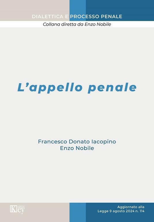 L'appello penale - Francesco Donato Iacopino,Enzo Nobile - copertina