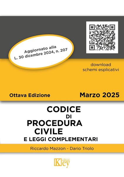 Codice di procedura civile e leggi complementari 2025 - Riccardo Mazzon,Dario Triolo - ebook