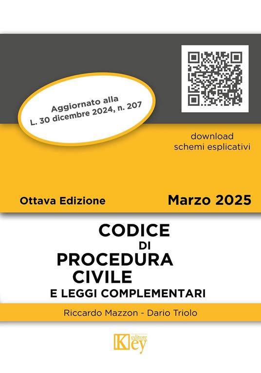 Codice di procedura civile e leggi complementari 2025 - Riccardo Mazzon,Dario Triolo - ebook