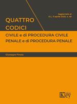 Quattro codici. Civile e di procedura civile, penale e di procedura penale 2025