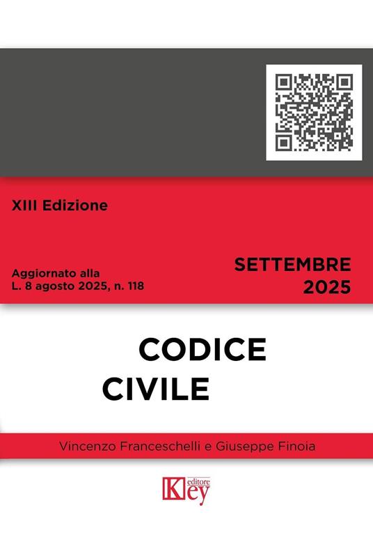 Codice civile 2025 - Giuseppe Finoia,Vincenzo Franceschelli - ebook
