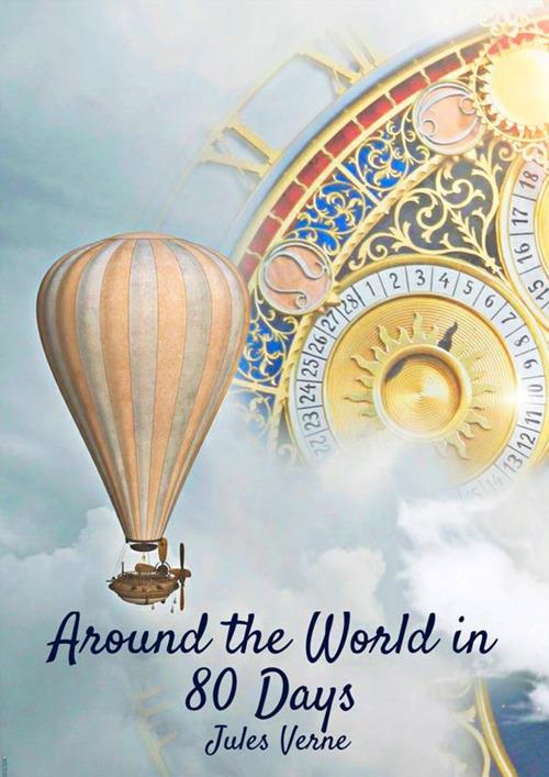 Around the world in eighty days - Jules Verne - copertina