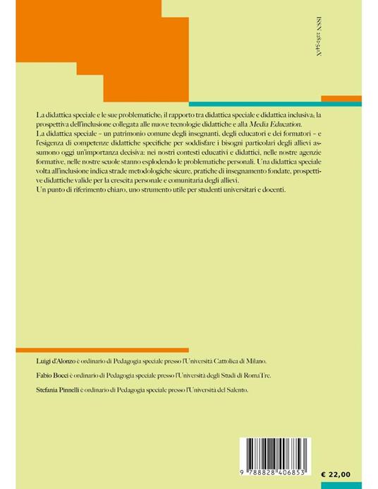 Didattica speciale per l'inclusione. Nuova ediz. - Luigi D'Alonzo,Fabio Bocci,Stefania Pinnelli - 2