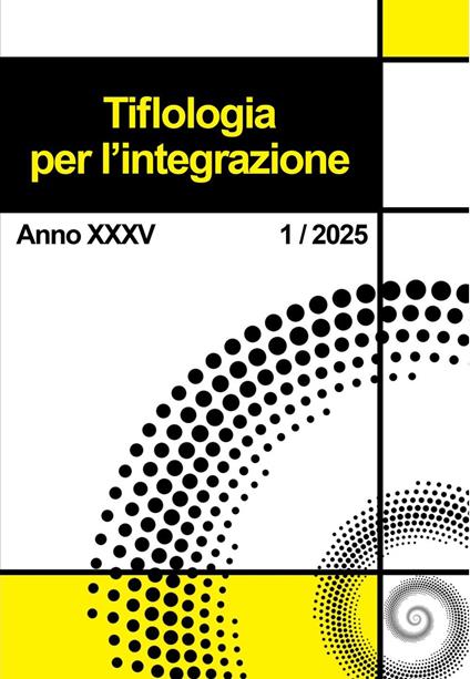Tiflologia per l'integrazione (2025). Vol. 1 - copertina