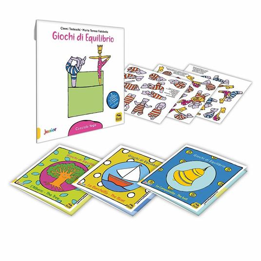 Lillo e Lalla e i giochi di equilibrio. Cucciolo yoga. Con adesivi - Clemi Tedeschi,Maria Teresa Falabella - 2