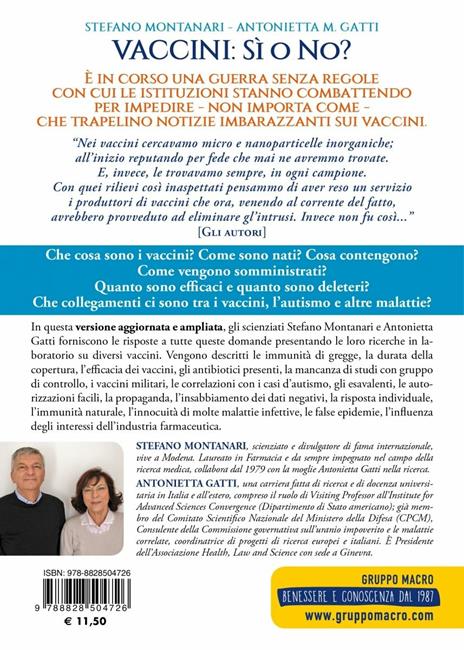 Vaccini: sì o no? Nuova ediz. - Stefano Montanari,Antonietta M. Gatti - 2