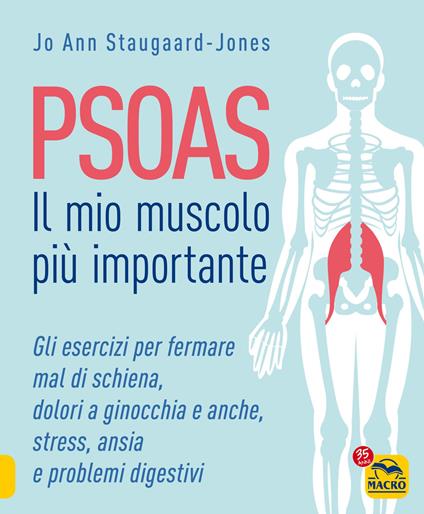 Psoas. Il mio muscolo più importante. Gli esercizi per fermare il mal di schiena, dolori a ginocchia e anche, stress, ansia e problemi digestivi - Jo Ann Staugaard-Jones - copertina