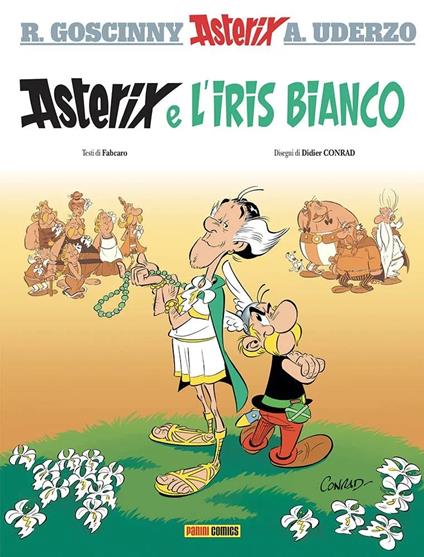 Asterix e l'iris bianco - René Goscinny,Albert Uderzo,Fabrice Caro - copertina