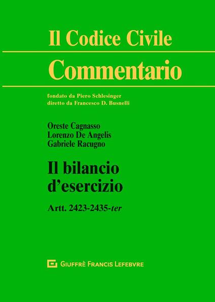 Il bilancio d'esercizio. Artt.2423-2435 ter - copertina