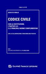 Codice civile 2018. Con la Costituzione, i trattati U.E. e le principali norme complementari