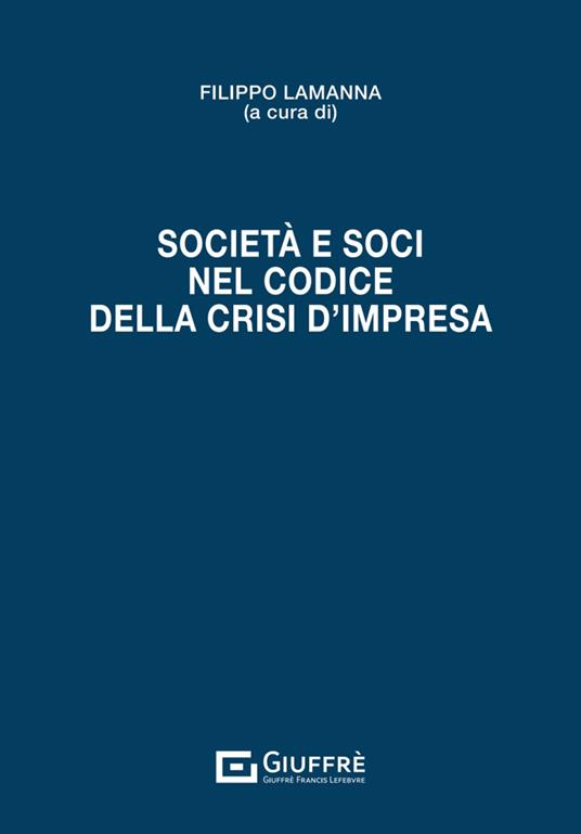 Società e soci nel Codice della crisi d'impresa - copertina
