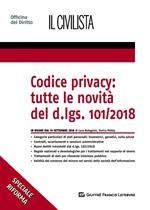 Codice privacy: tutte le novità  del D.lgs. 101/2018